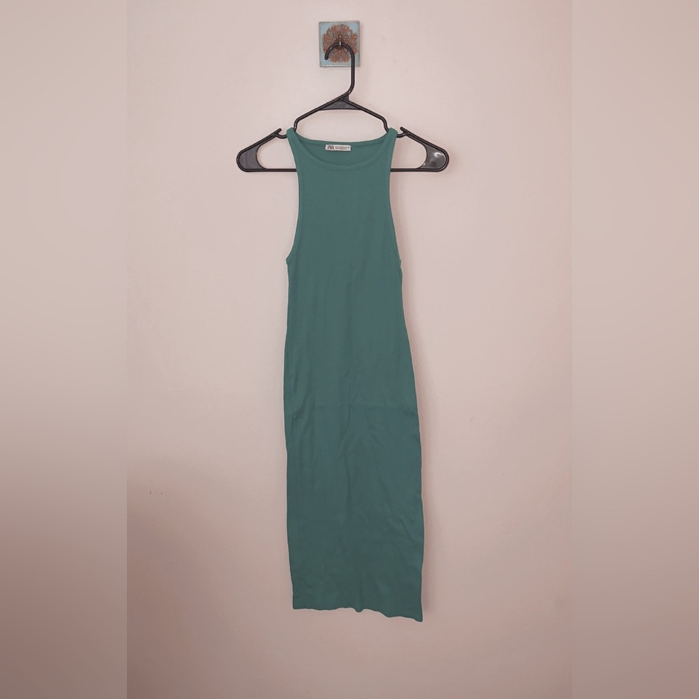 Zara Green Tank Dress